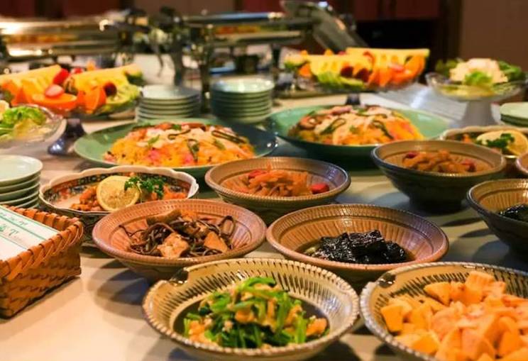 A table full of delicious looking food. 