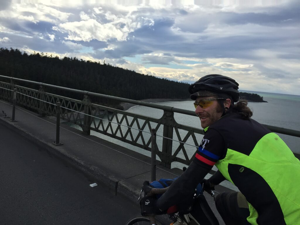 Bike touring over the salish sea