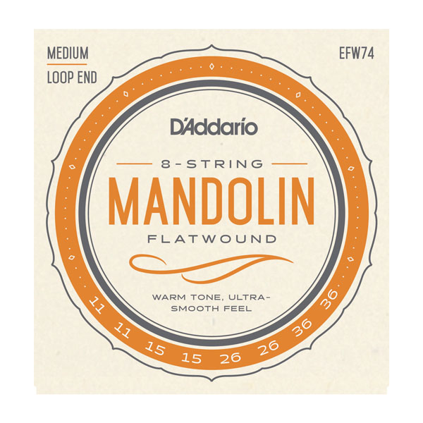 Mandolin Strings D’Addario EFW74 Flatwound Medium Product