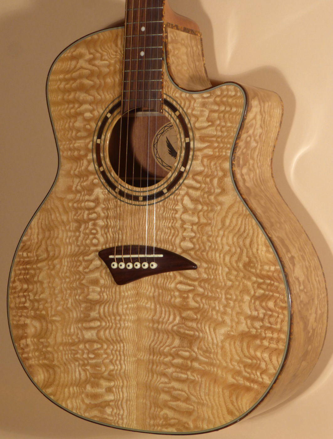 Dean Exotic Quilted Ash Acoustic Guitar w/ Electronics- SOLD