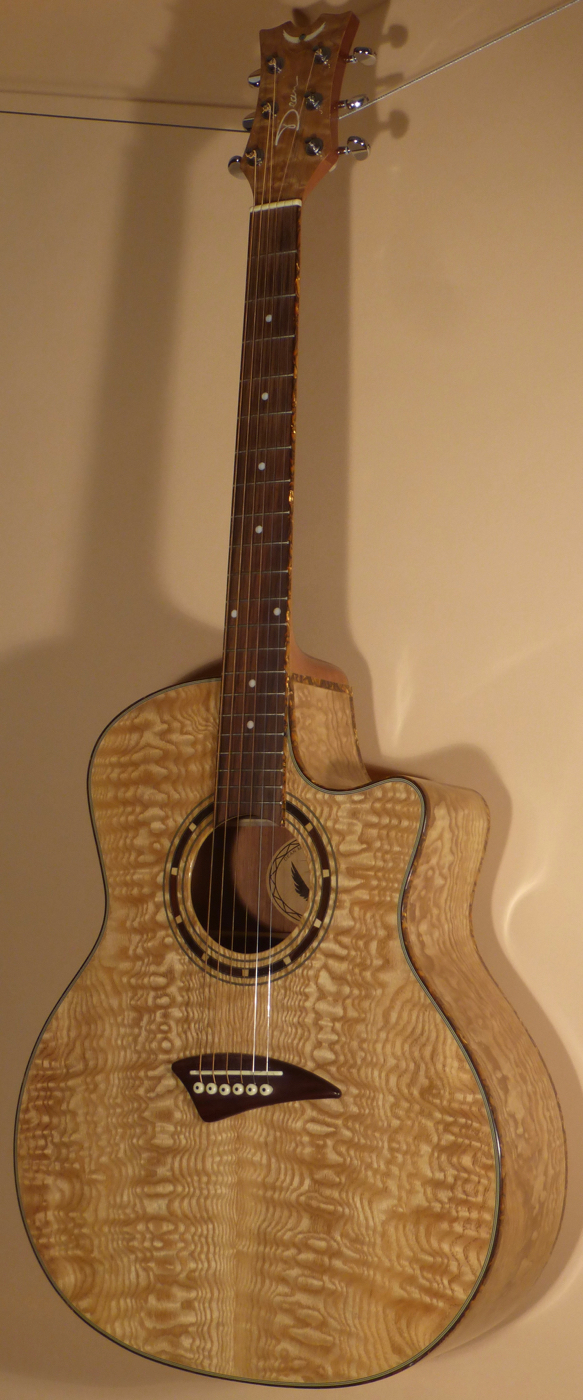 Dean Exotic Quilted Ash Acoustic Guitar w/ Electronics- SOLD - Image 2
