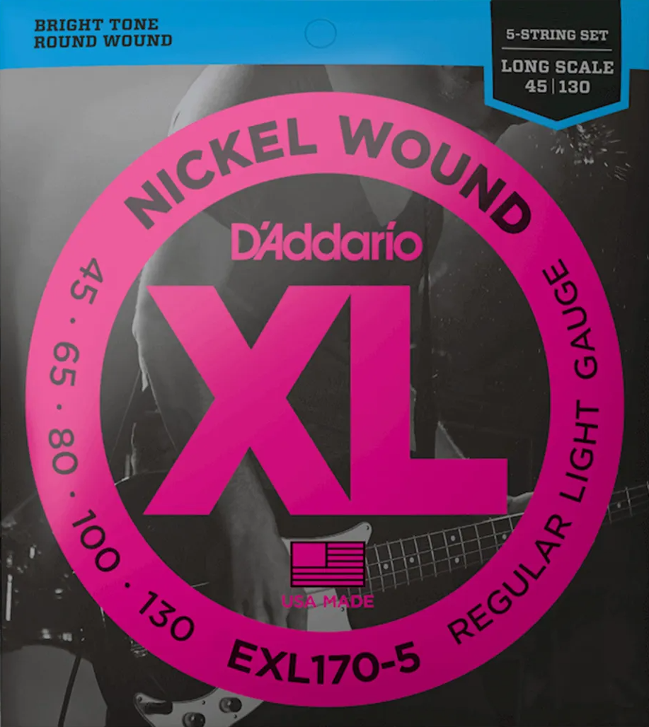 D’Addario EXL170 Nickel Wound Bass Guitar Strings – Regular Light – Long Scale Product
