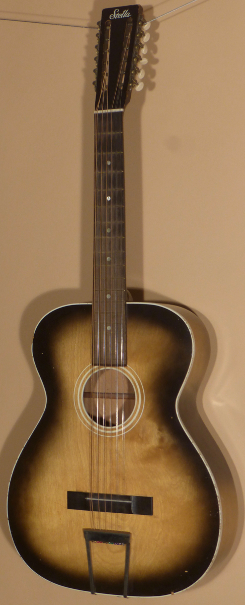 Stella H922 12-string Acoustic Guitar- NEEDS ACTION ADJUSTMENT- SOLD -