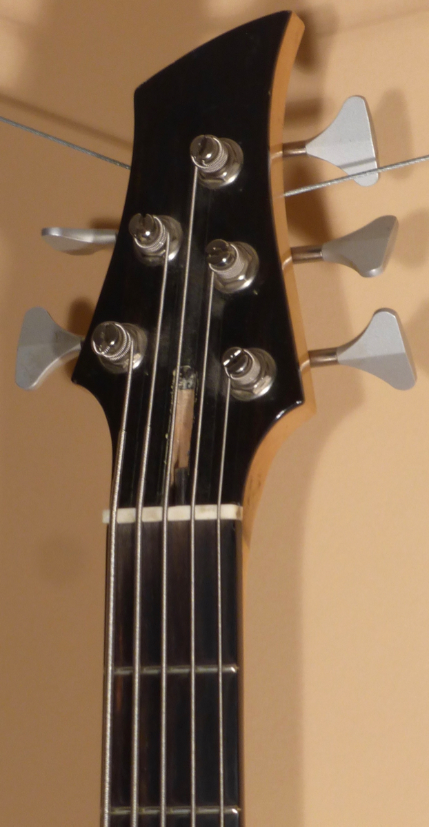 Custom Blonde 5-string Semi-Hollow Bass - Image 6