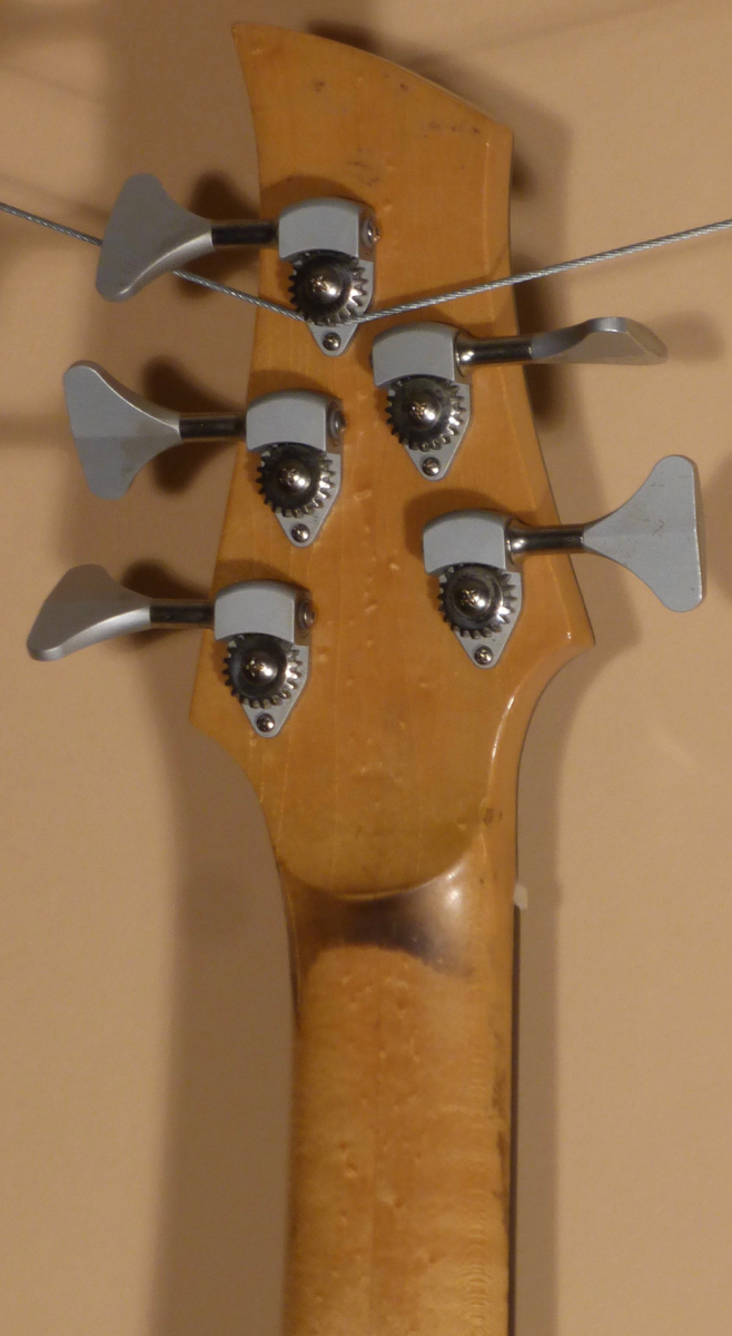 Custom Blonde 5-string Semi-Hollow Bass - Image 7